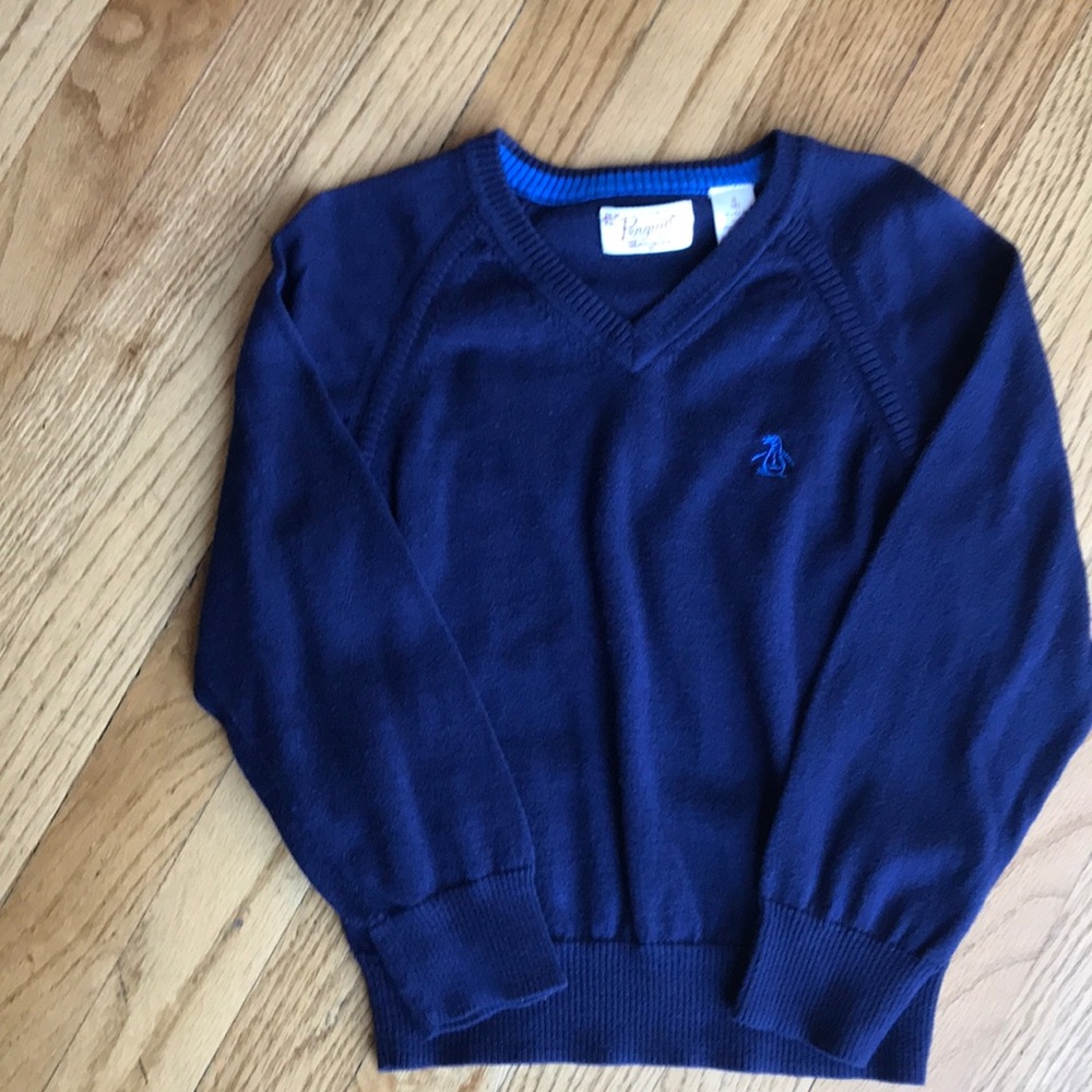 Blue boys Penguin sweater
